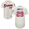 Fantastic Braves #29 John Smoltz Cream Flexbase Authentic Collection Stitched MLB Jersey