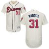 Fantastic Braves #31 Greg Maddux Cream Flexbase Authentic Collection Stitched MLB Jersey