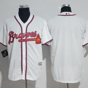 Amazing Braves Blank White New Cool Base Stitched MLB Jersey