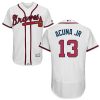 Premium Braves #13 Ronald Acuna Jr. White Flexbase Authentic Collection Stitched MLB Jersey