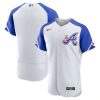 Outstanding Atlanta Braves Blank 2023 City Connect Men's Nike Authentic Jersey   White