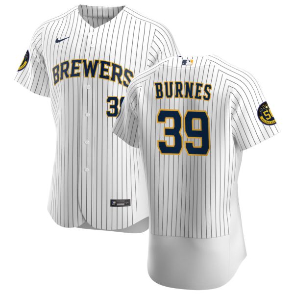 Stunning Milwaukee Brewers #39 Corbin Burnes Men's Nike White Home 2020 Authentic Player MLB Jersey