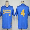 Impressive Mitchell And Ness 1991 Brewers #4 Paul Molitor Blue Stitched MLB Jersey
