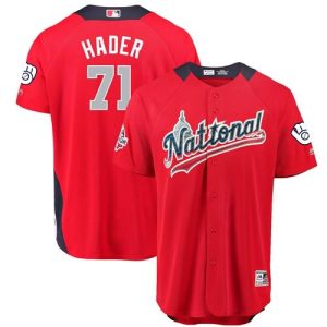 Amazing Brewers #71 Josh Hader Red 2018 All Star National League Stitched MLB Jersey