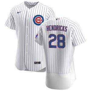 Exceptional Chicago Cubs #28 Kyle Hendricks Men's Nike White Home 2020 Authentic Player Jersey