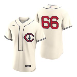 Amazing Chicago Cubs #66 Rafael Ortega Men's 2022 Field of Dreams MLB Authentic Jersey   Cream