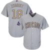 HighQuality Cubs #18 Ben Zobrist Grey 2017 Gold Program Cool Base Stitched MLB Jersey