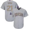 Exceptional Cubs #21 Sammy Sosa Grey 2017 Gold Program Cool Base Stitched MLB Jersey