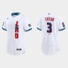 Superb Los Angeles Dodgers #3 Chris Taylor 2021 MLB All Star Game Authentic White Jersey