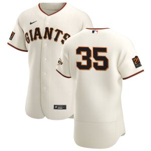 Superb San Francisco Giants #35 Brandon Crawford Men's Nike Cream Home 2020 Authentic 20 at 24 Patch Player MLB Jersey
