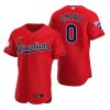 Stunning Cleveland Guardians #0 Andres Gimenez Red Men's Nike 2022 Authentic Alternate MLB Jersey