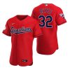 Superb Cleveland Guardians #32 Franmil Reyes Red Men's Nike 2022 Authentic Alternate MLB Jersey