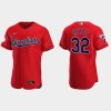 HighQuality Cleveland Guardians #32 Franmil Reyes Men's Nike 2022 Authentic Alternate Stitched MLB Jersey   Red