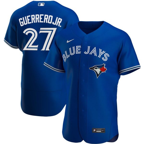 Amazing Toronto Blue Jays #27 Vladimir Guerrero Jr. Men's Nike Royal Alternate 2020 Authentic Player MLB Jersey