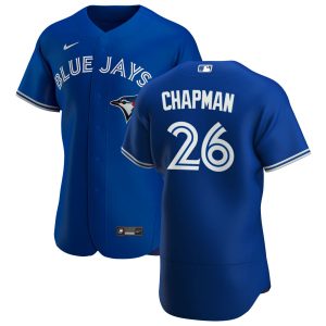 Delightful Toronto Blue Jays #26 Matt Chapman Men's Nike Royal Alternate 2020 Authentic Player MLB Jersey