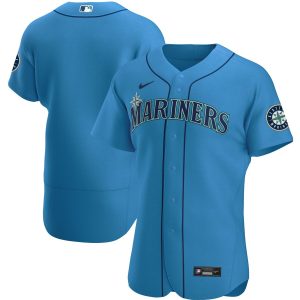 Impressive Seattle Mariners Men's Nike Royal Alternate 2020 Authentic Official Team MLB Jersey