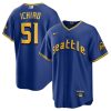 Impressive Seattle Mariners #51 Ichiro Suzuki Men's Nike Royal 2023 City Connect Player Jersey