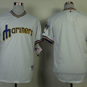 Impressive Mariners Blank White 1979 Turn Back The Clock Stitched MLB Jersey