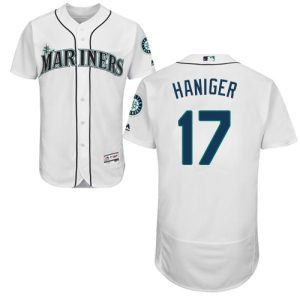 HighQuality Mariners #17 Mitch Haniger White Flexbase Authentic Collection Stitched MLB Jersey