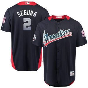 Impressive Mariners #2 Jean Segura Navy Blue 2018 All Star American League Stitched MLB Jersey