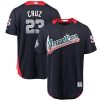 Amazing Mariners #23 Nelson Cruz Navy Blue 2018 All Star American League Stitched MLB Jersey
