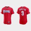 Fantastic Miami Marlins #9 Terry Pendleton Men's Nike 2021 City Connect Authentic MLB Jersey Red