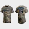 Impressive Miami Marlins #15 Brian Anderson Men's Nike 2021 Armed Forces Day Authentic MLB Jersey  Camo