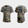Outstanding Miami Marlins #19 Miguel Rojas Men's Nike 2021 Armed Forces Day Authentic MLB Jersey  Camo