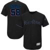 Superb marlins #58 Dan Straily Black Flexbase Authentic Collection Stitched MLB Jersey