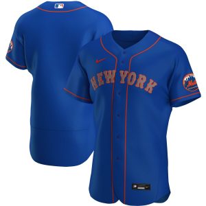 Stunning New York Mets Men's Nike Royal Alternate 2020 Authentic Team MLBJersey