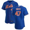 Premium New York Mets #47 Chasen Shreve Men's Nike Royal Alternate 2020 Authentic Player MLB Jersey