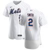 Premium New York Mets #2 Dominic Smith Men's Nike White Home 2020 Authentic Player MLB Jersey