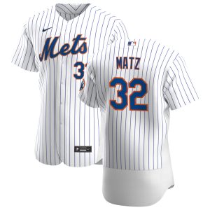 Fantastic New York Mets #32 Steven Matz Men's Nike White Home 2020 Authentic Player MLB Jersey