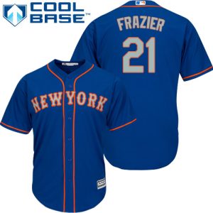 Fantastic Mets #21 Todd Frazier Blue New Cool Base Alternate Home Stitched MLB Jersey