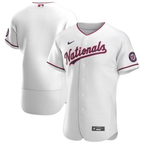 Superb Washington Nationals Men's Nike White Alternate 2020 Authentic Team MLB Jersey