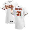 Exceptional Baltimore Orioles #31 Cedric Mullins Men's Nike White Home 2020 Authentic Player MLB Jersey