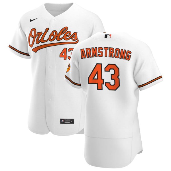 Amazing Baltimore Orioles #43 Shawn Armstrong Men's Nike White Home 2020 Authentic Player MLB Jersey