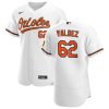 Exceptional Baltimore Orioles #62 Cesar Valdez Men's Nike White Home 2020 Authentic Player MLB Jersey