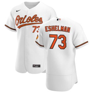 Delightful Baltimore Orioles #73 Thomas Eshelman Men's Nike White Home 2020 Authentic Player MLB Jersey