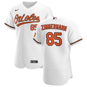 Outstanding Baltimore Orioles #85 Bruce Zimmermann Men's Nike White Home 2020 Authentic Player MLB Jersey