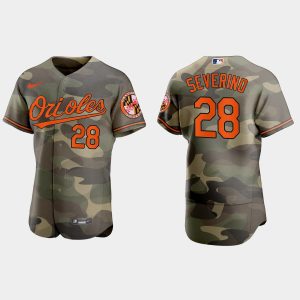 Amazing Baltimore Orioles #28 Pedro Severino Men's Nike 2021 Armed Forces Day Authentic MLB Jersey  Camo