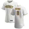 Amazing San Diego Padres #8 Javy Guerra Men's Nike White Brown Home 2020 Authentic Player Jersey