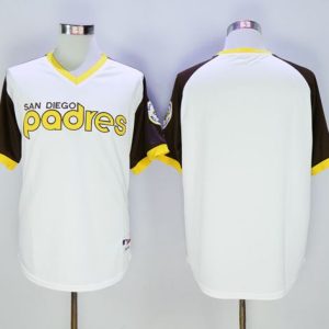 Outstanding Padres Blank White 1978 Turn Back The Clock Stitched MLB Jersey