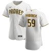 Superb San Diego Padres #59 Chris Paddack Men's Nike White Brown Home 2020 Authentic Player Jersey