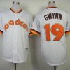 Exceptional Padres #19 Tony Gwynn White 1984 Turn Back The Clock Stitched MLB Jersey