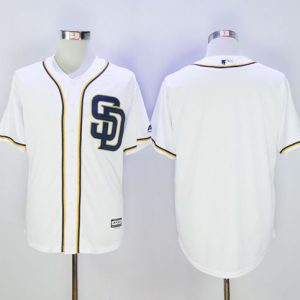 Delightful Padres Blank White New Cool Base Stitched MLB Jersey