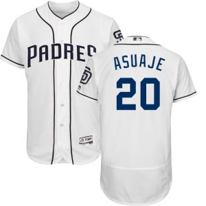 Premium Padres #20 Carlos Asuaje White Flexbase Authentic Collection Stitched MLB Jersey