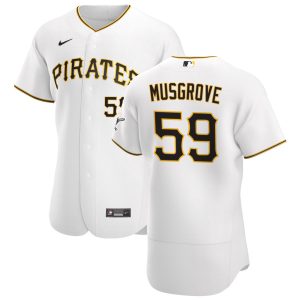 HighQuality Pittsburgh Pirates #59 Joe Musgrove Men's Nike White Home 2020 Authentic Player MLB Jersey