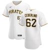 Delightful Pittsburgh Pirates #62 Blake Cederlind Men's Nike White Home 2020 Authentic Player MLB Jersey