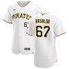 Premium Pittsburgh Pirates #67 Tyler Bashlor Men's Nike White Home 2020 Authentic Player MLB Jersey